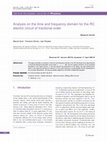 Research paper thumbnail of Analysis on the time and frequency domain for the RC electric circuit of fractional order