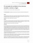 Research paper thumbnail of El concepto de verdad en las ciencias sociales: cosmos y logos