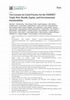 Research paper thumbnail of Ten Lessons for Good Practice for the INHERIT Triple Win: Health, Equity, and Environmental Sustainability