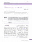 Research paper thumbnail of RLC electrical circuit of non-integer order