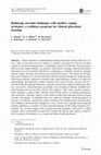 Research paper thumbnail of Replacing stressful challenges with positive coping strategies: a resilience program for clinical placement learning