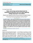 Research paper thumbnail of Water and energy saving bioprocess for bioethanol production from corn grain applying stillage liquid part recirculation