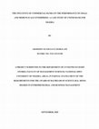 Research paper thumbnail of THE INFLUENCE OF COMMERCIAL BANKS ON THE PERFORMANCE OF SMALL