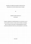 Research paper thumbnail of THE EFFECT OF CREDIT MANAGEMENT ON THE FINANCIAL