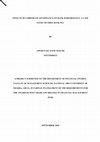 Research paper thumbnail of EFFECTS OF CORPORATE GOVERNANCE ON BANK PERFORMANCE: A CASE STUDY OF FIRST BANK PLC