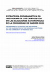 Research paper thumbnail of Estrategia programática en Instagram de los candidatos en las elecciones autonómicas de la Comunidad de Madrid 2021