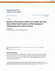 Research paper thumbnail of Students of Color Deserve a Chance, Too! A Single-Topic Case Study of White Female Teachers and Their Perceptions of Culturally Responsive Teaching Practices