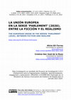 Research paper thumbnail of La Unión Europea en la serie 'Parlement' (2020). Entre la ficción y el realismo