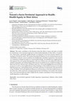 Research paper thumbnail of Toward a Socio-Territorial Approach to Health: Health Equity in West Africa