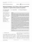 Research paper thumbnail of Bioelectrical impedance vector reference values for assessing body composition in a Spanish child and adolescent population