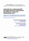 Research paper thumbnail of Análisis de la realización de espectáculos televisivos en directo: Italia en Eurovisión 2021