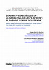 Research paper thumbnail of Deporte y espectáculo en la narrativa de los 'e-sports': el caso de 'League of Legends'