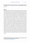 Research paper thumbnail of Bathing facilities and health phronesis