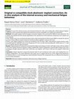 Research paper thumbnail of Original vs compatible stock abutment- implant connection. An in vitro analysis of the internal accuracy and mechanical fatigue behaviour