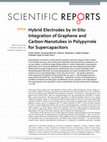 Research paper thumbnail of Hybrid Electrodes by In-Situ Integration of Graphene and Carbon-Nanotubes in Polypyrrole for Supercapacitors