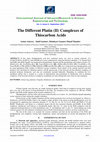 Research paper thumbnail of The Different Platin (II) Complexes of Thiocarbon Acids