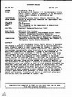 Research paper thumbnail of An Evaluation of Chapter I in the Montgomery County Public Schools. Chapter I Students in the Montgomery County Public Schools: A Description and Follow-up