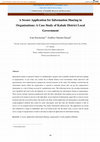 Research paper thumbnail of A Secure Application for Information Sharing in Organizations: A Case Study of Kabale District Local Government