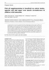 Research paper thumbnail of Fish oil supplementation is beneficial on caloric intake, appetite and mid upper arm muscle circumference in children with leukaemia