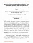 Research paper thumbnail of Psychosocial Factors Associated with Physical Activity Level Among Undergraduate Students in a Public University in Malaysia