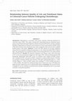 Research paper thumbnail of Relationship between quality of life and nutritional status in colorectal cancer patients undergoing chemotherapy