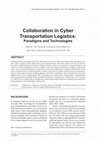 Research paper thumbnail of Collaboration in Cyber Transportation Logistics