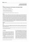 Research paper thumbnail of The Role of Autonomy in the Transition to the World of Work