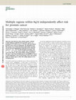 Research paper thumbnail of Multiple regions within 8q24 independently affect risk for prostate cancer