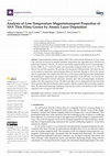 Research paper thumbnail of Analysis of Low-Temperature Magnetotransport Properties of NbN Thin Films Grown by Atomic Layer Deposition