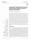 Research paper thumbnail of Laypeople's Collaborative Immersive Virtual Reality Design Discourse in Neighborhood Design