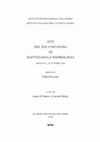 Research paper thumbnail of N. D. Bellucci, Originali, copie e copie non autografe. Ricostruzioni preliminari della documentazione relativa alle Exercitationes in Monumenta Papyrea di A. Zirardini, in XIX CONVEGNO DI EGITTOLOGIA E PAPIROLOGIA, Siracusa, 18-21 giugno 2020,  XVIII (2022), pp. 435-445.