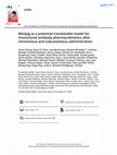 Research paper thumbnail of Minipig as a potential translatable model for monoclonal antibody pharmacokinetics after intravenous and subcutaneous administration