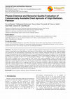 Research paper thumbnail of Physio-Chemical and Sensorial Quality Evaluation of Commercially Available Dried Apricots of Gilgit Baltistan, Pakistan