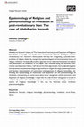 Research paper thumbnail of Epistemology of Religion and Phenomenology of Revelation in Post-Revolutionary Iran