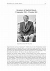 Research paper thumbnail of In Memory of Siegfried Huneck 9 September 1928 – 9 October 2011