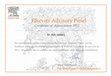 Research paper thumbnail of Elsevier Advisory Panel Certificate of Appreciation