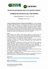 Research paper thumbnail of Revista da DPDF - Call for papers "Acesso à justiça no Brasil: desafios e propostas em múltiplos níveis"