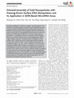 Research paper thumbnail of Oriented Assembly of Gold Nanoparticles with Freezing-Driven Surface DNA Manipulation and Its Application in SERS-Based MicroRNA Assay