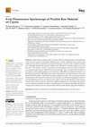 Research paper thumbnail of 2022 X-ray Fluorescence Spectroscopy of Picrolite Raw Material on Cyprus