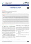 Research paper thumbnail of 15 Years of Civil Service Reform in Romania