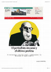 Research paper thumbnail of El periodista sin amo y el último profeta. León Felipe y Jacinto Toryho, dos escritores olvidados.