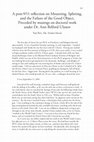 Research paper thumbnail of A Post-9/11 Reflection on Mourning, Splitting, and the Failure of the Good Object, Preceded by Musings on Doctoral Work under Dr. Ann Belford Ulanov