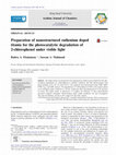 Research paper thumbnail of Preparation of nanostructured ruthenium doped titania for the photocatalytic degradation of 2-chlorophenol under visible light