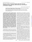 Research paper thumbnail of Structure of the C-terminal Fragment 300-320 of the Rat Angiotensin II AT1A Receptor and Its Relevance with Respect to G-Protein Coupling