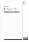 Research paper thumbnail of Testing concrete -Part 5: Methods of testing hardened concrete for other than strength