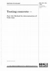 Research paper thumbnail of Testing concrete -Part104: Method for determination of Vebe time