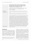 Research paper thumbnail of Perioperative high inspired oxygen fraction therapy reduces surgical site infection with Pseudomonas aeruginosa in rats