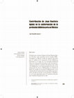 Research paper thumbnail of Contribución de Juan Bautista Iguíniz en la conformación de la profesión bibliotecaria en México