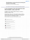 Research paper thumbnail of In vitro propagation of the relict laperinne’s olive (Olea europaea L. subsp. Laperrinei)