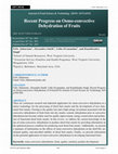 Research paper thumbnail of Recent Progress on Osmo-convective Dehydration of Fruits